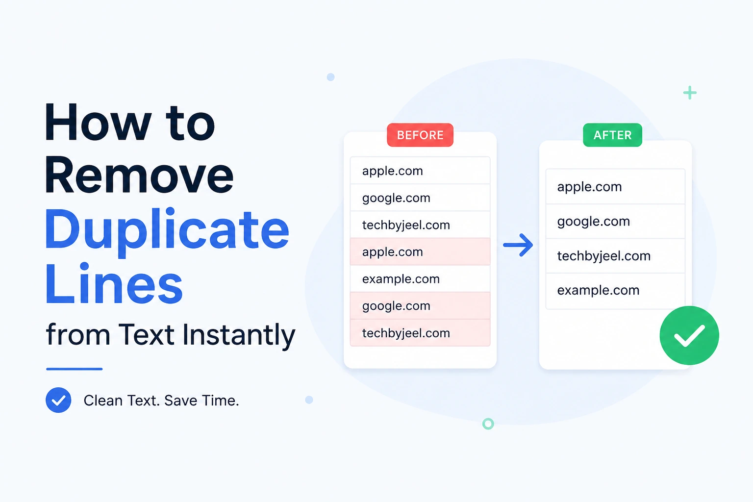How to remove duplicate lines from text using a duplicate line remover