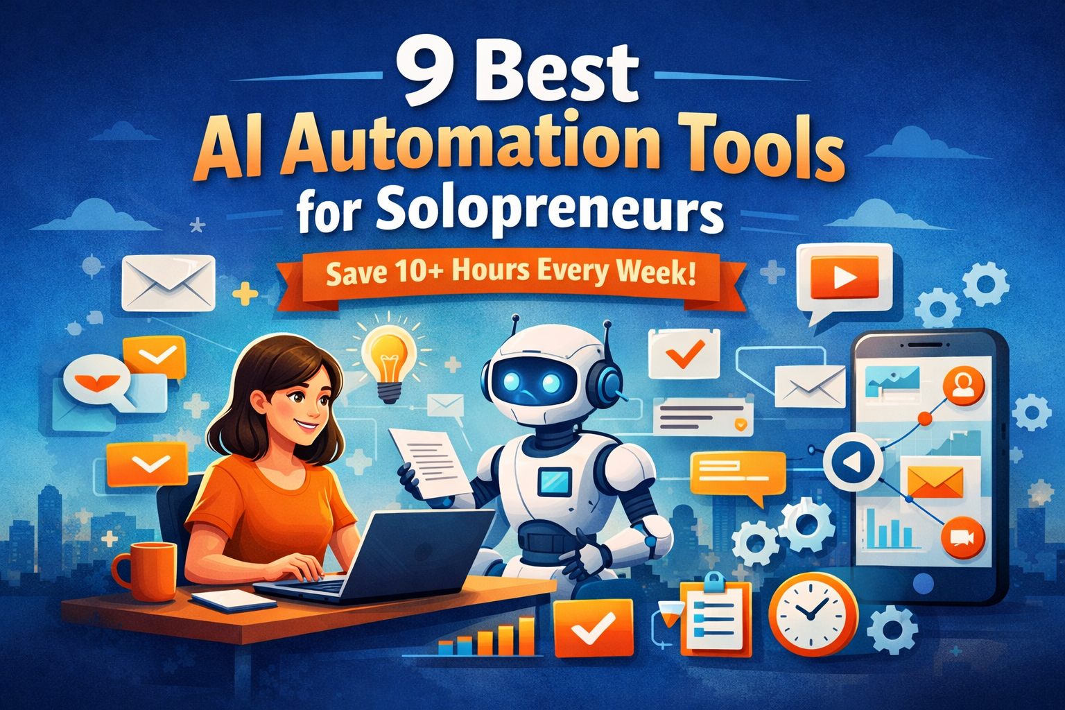 9 Best AI Automation Tools for Solopreneurs (Save 10+ Hours/Week)