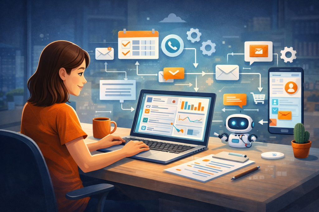 AI automation workflow for solopreneurs to save time and automate daily tasks