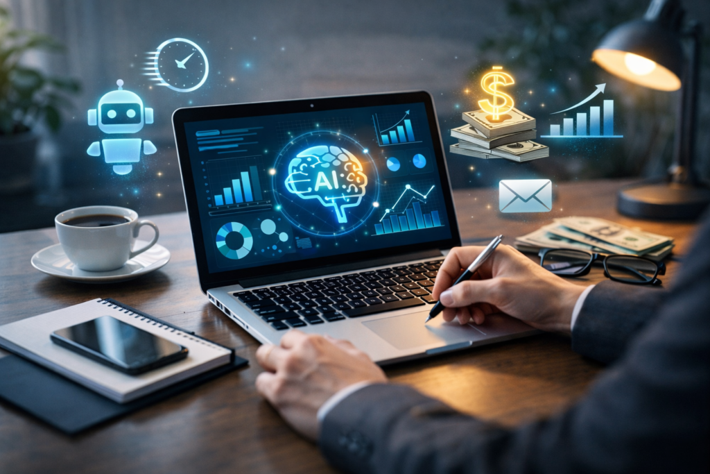 AI tools to save time and make money online using automation, analytics, and smart workflows